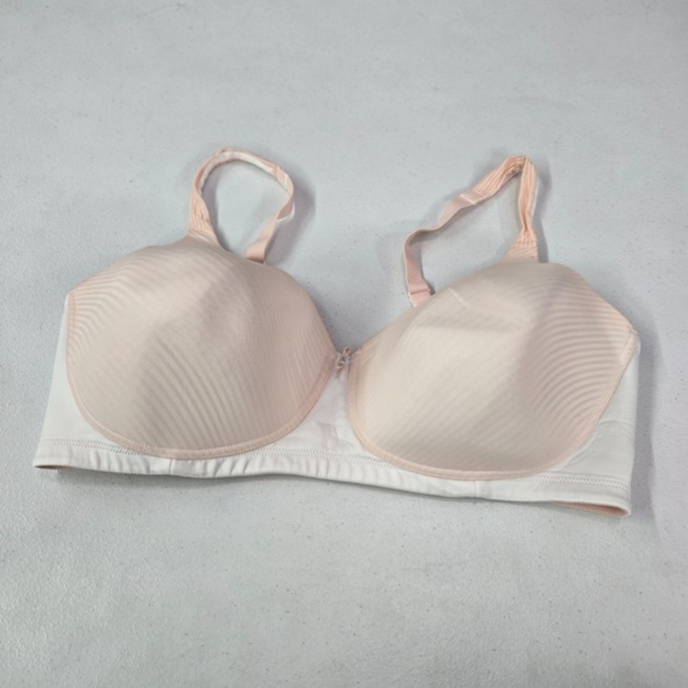 Vanity Fair Women Bra 40DD Pink Striped Radiant Collection Full Coverage Comfort